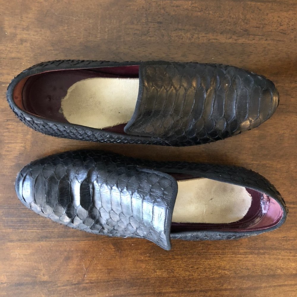 Celine-Python Round-Toe Loafers 37.5 - image 7